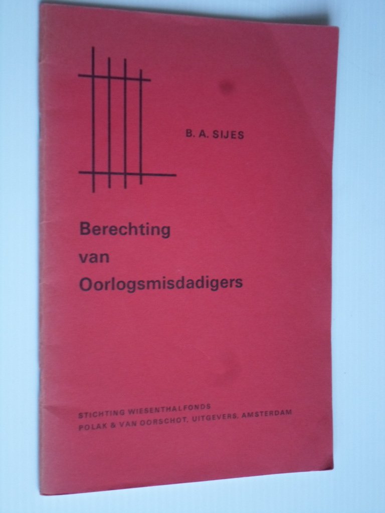Seijes, B.A. - Berechting van Oorlogsmisdadigers