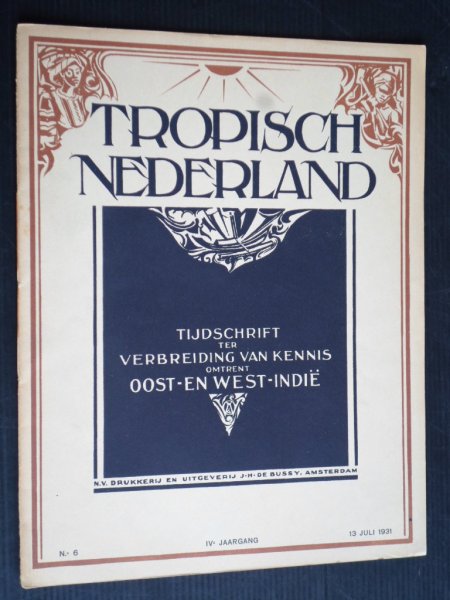  - Tropisch Nederland, Tijdschrift ter verbreiding van kennis omtrent Oost-en West-Indie