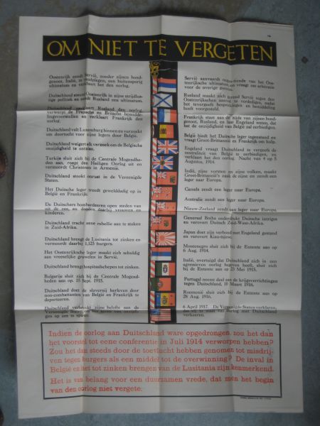 Poster - Om niet te vergeten