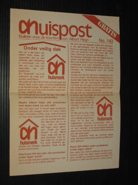  - Folder Albert Heijn Huispost