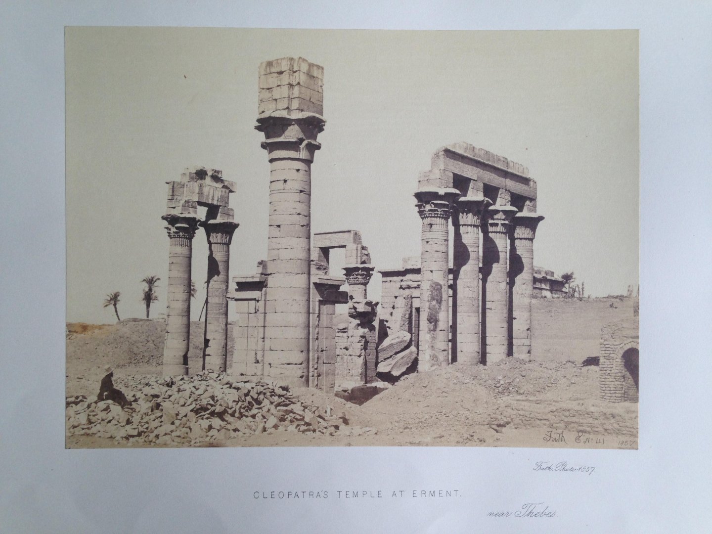 Frith, Francis - Cleopatra?s Remple at Erment, near Thebes, Series Egypt and Palestine
