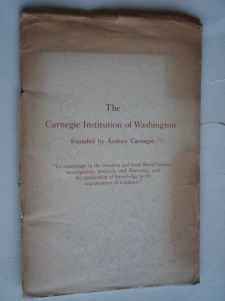  - Scope and Organization, The Carnegie Institution of Washington founded by Andrew Carnegie