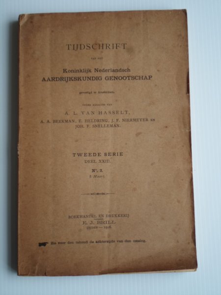  - Tijdschrift van het Koninklijk Nederlandsch Aardrijkskundig Genootschap