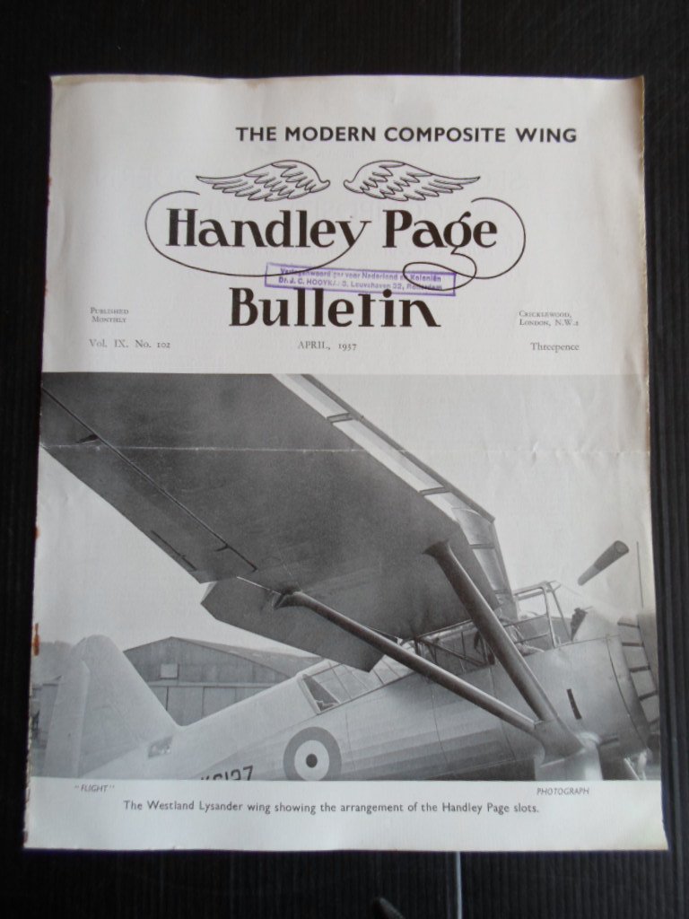  - Handley Page Bulletin