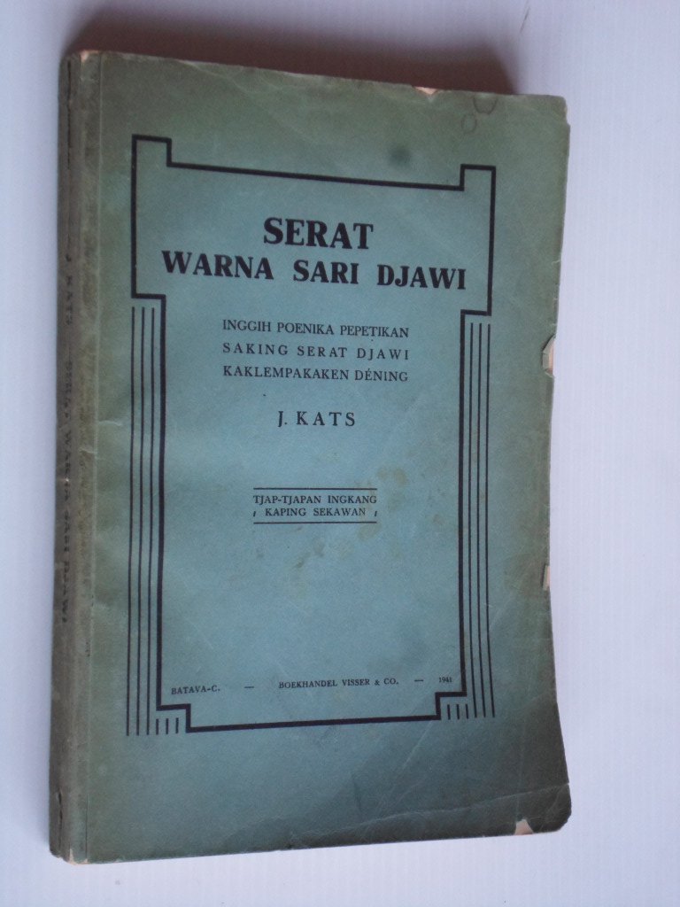 Kats, J. - Serat Warna Sari Djawi, Inggih poenika perpetikan saking ser at Djawi kaklempakeken dning, Het gebruik van Javaansch in verschillende situaties