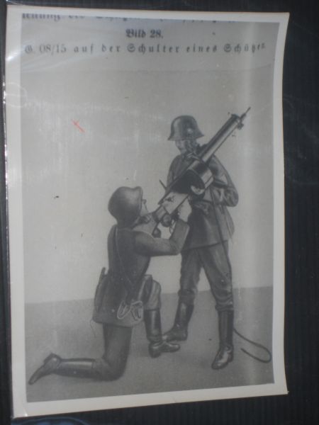  - Vooroorlogse, originele foto van machinegeweer