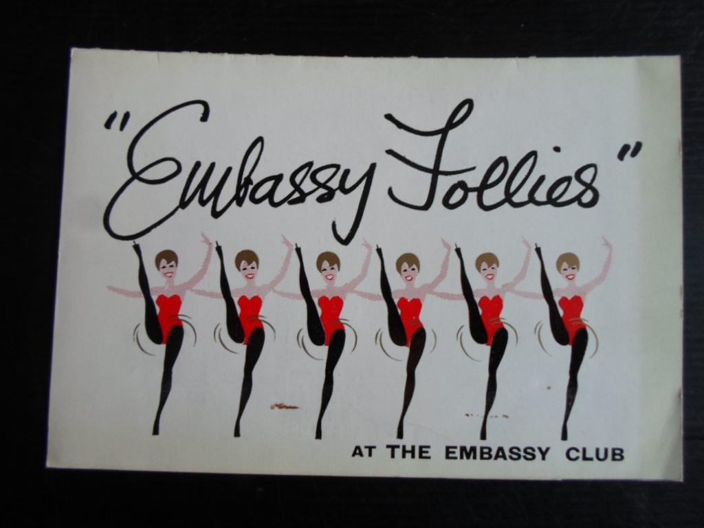  - Nachtclub folder Embassy Follies, London