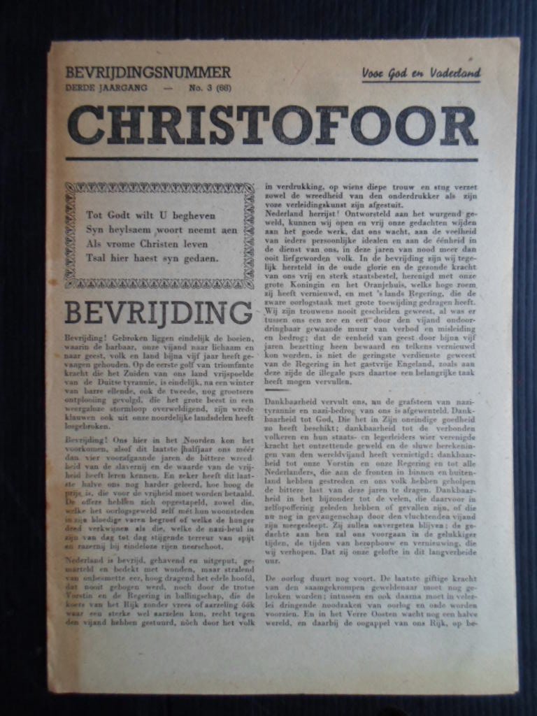 Oude krant - Christofoor, Onafhankelijk Katholiek Weekblad