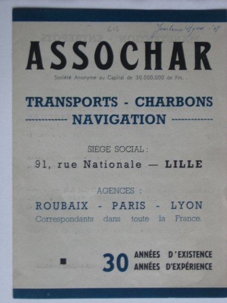 Folder - transportbedrijf Assochar