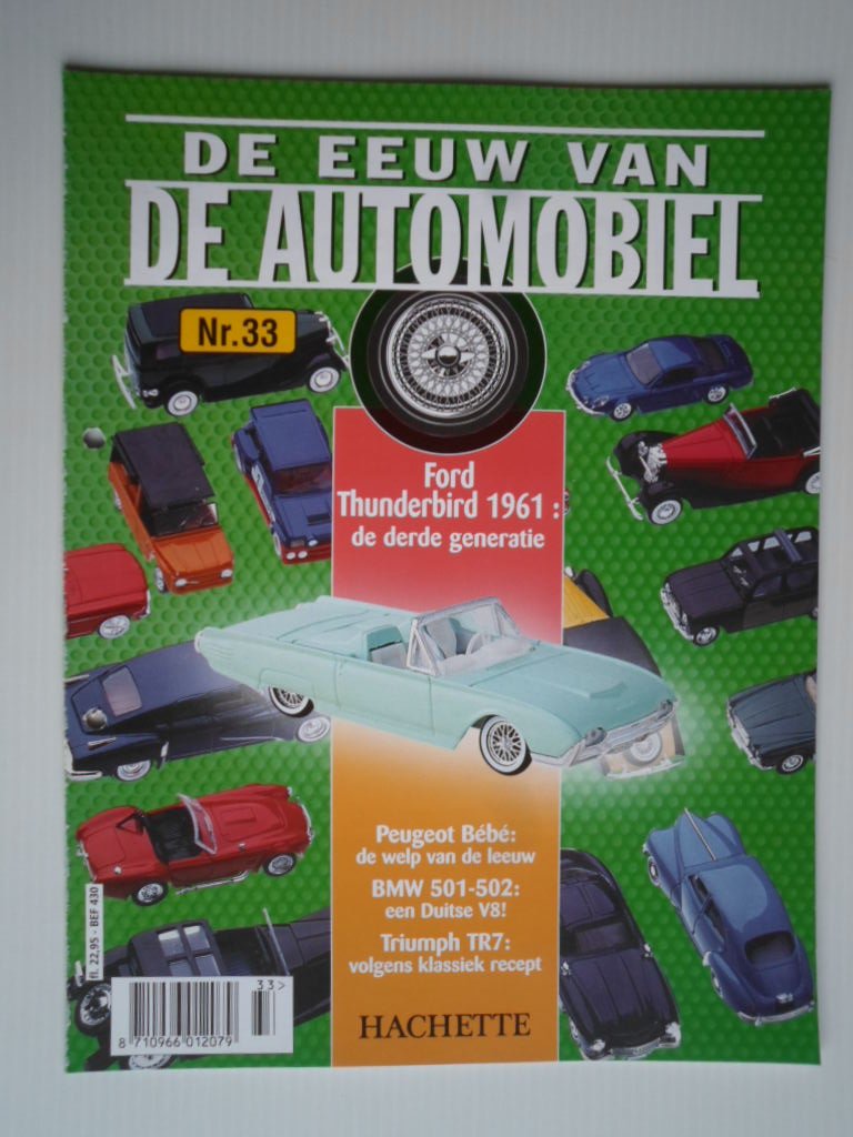 magazine - De eeuw van de automobiel aflevering aflevering 33, Ford Thunderbird 1961