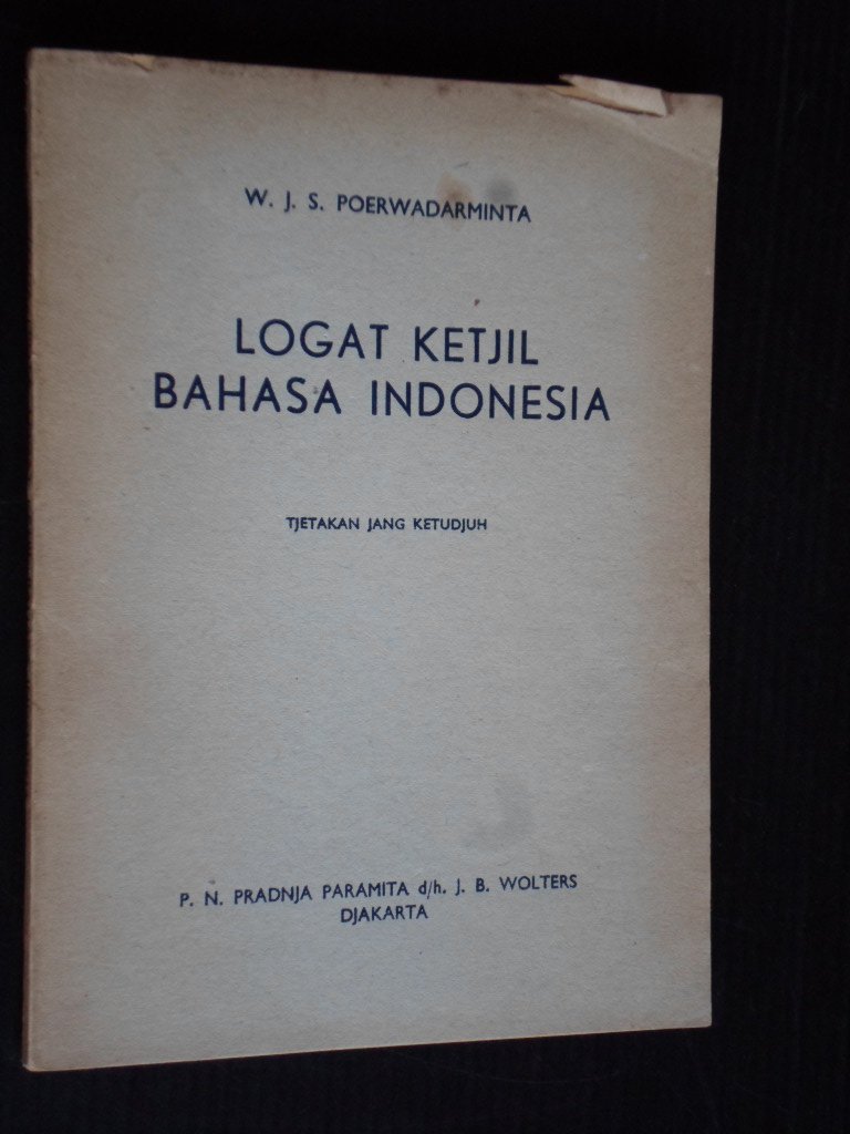 Poerwadarminta, W.J.S. - Logat Ketjil Bahasa Indonesia, Indonesisch woordenboek