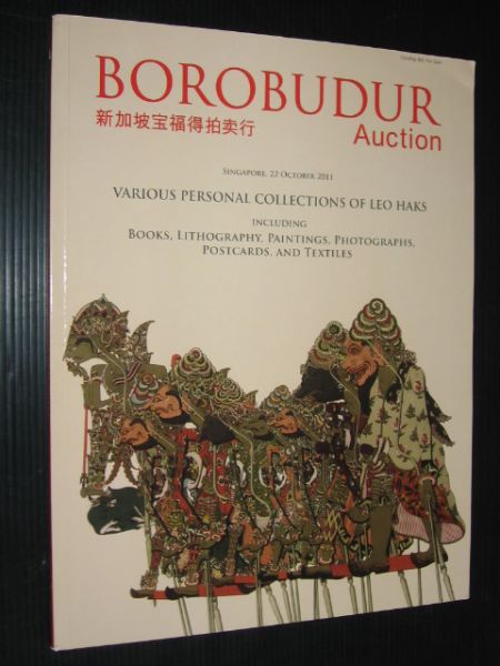 Veilingcatalogus Borobudur Auction - Various Personal Collections of Leo Haks, including Lithography, Paintings, Photographs, Postcards and Textiles
