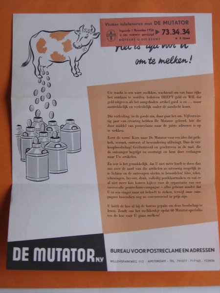 Folder - Bureau voor Postreclame