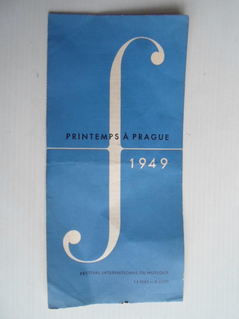 Folder - Printemps a Praque, Festival International de Musique
