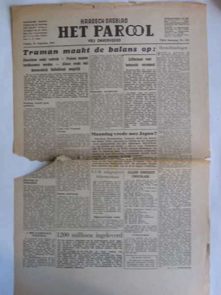  - Het Parool, Dagblad voor Den Haag