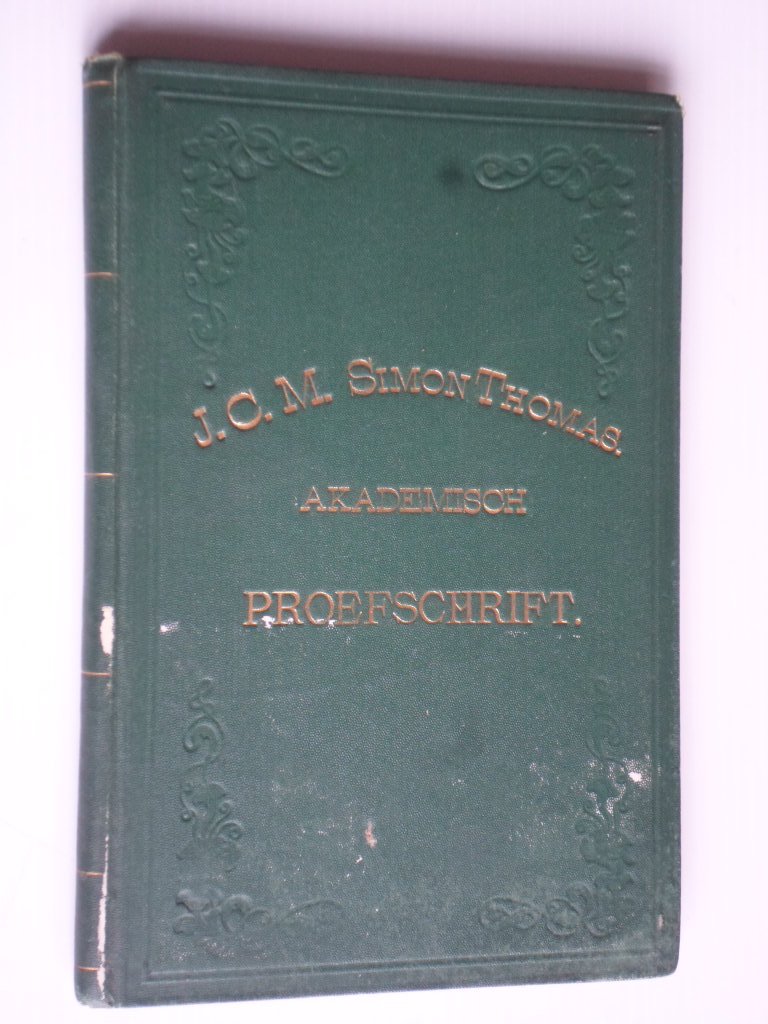 Thomas, Jean Charles Marie Simon - Over Keering bij Bekkenvernauwing, Akademisch Proefschrift