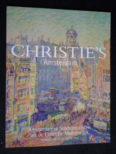 Catalogus Christie's - Amsterdamse Stadsgezichten uit de Collectie Meentwijck
