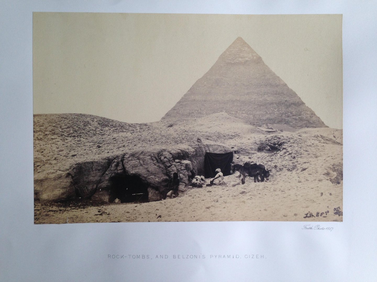 Frith, Francis - Rock-Tombs and Belzoni?s Pyramid, Gizeh, Series Egypt and Palestine