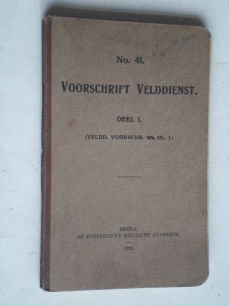  - Voorschrift 41 Velddienst, deel 1