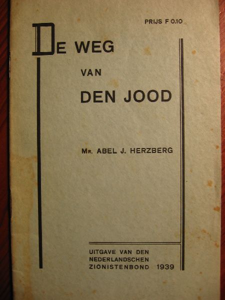 Herzberg, Mr Abel J. - De weg van den jood