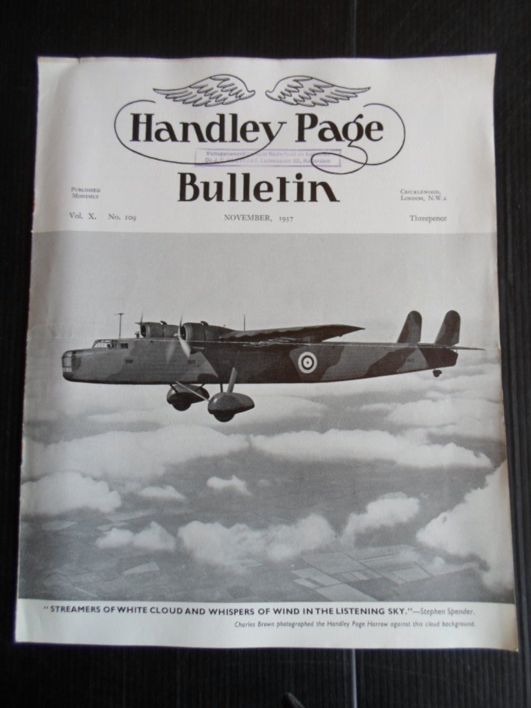  - Handley Page Bulletin