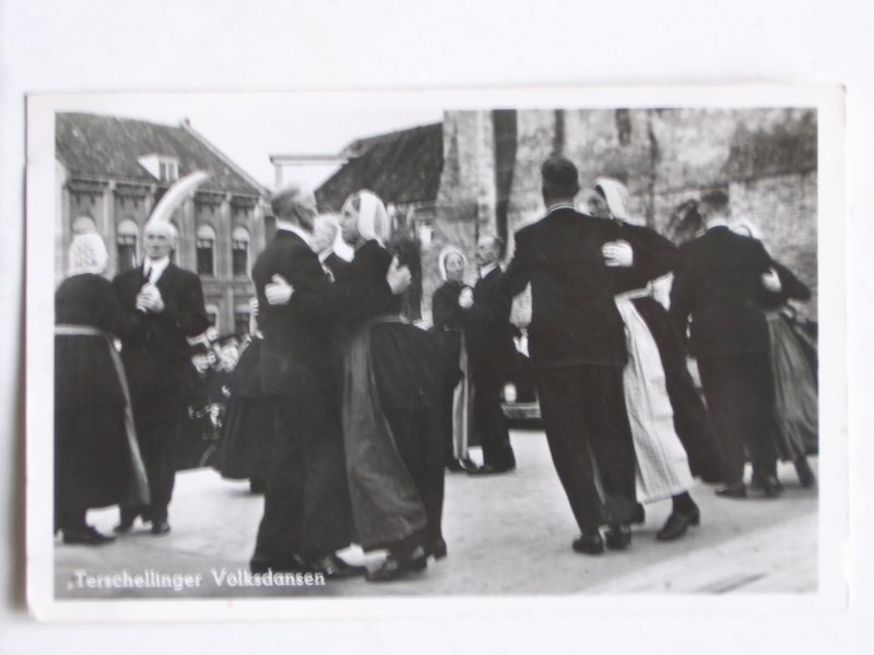  - Gelopen kaart Terschelling,Volksdansen