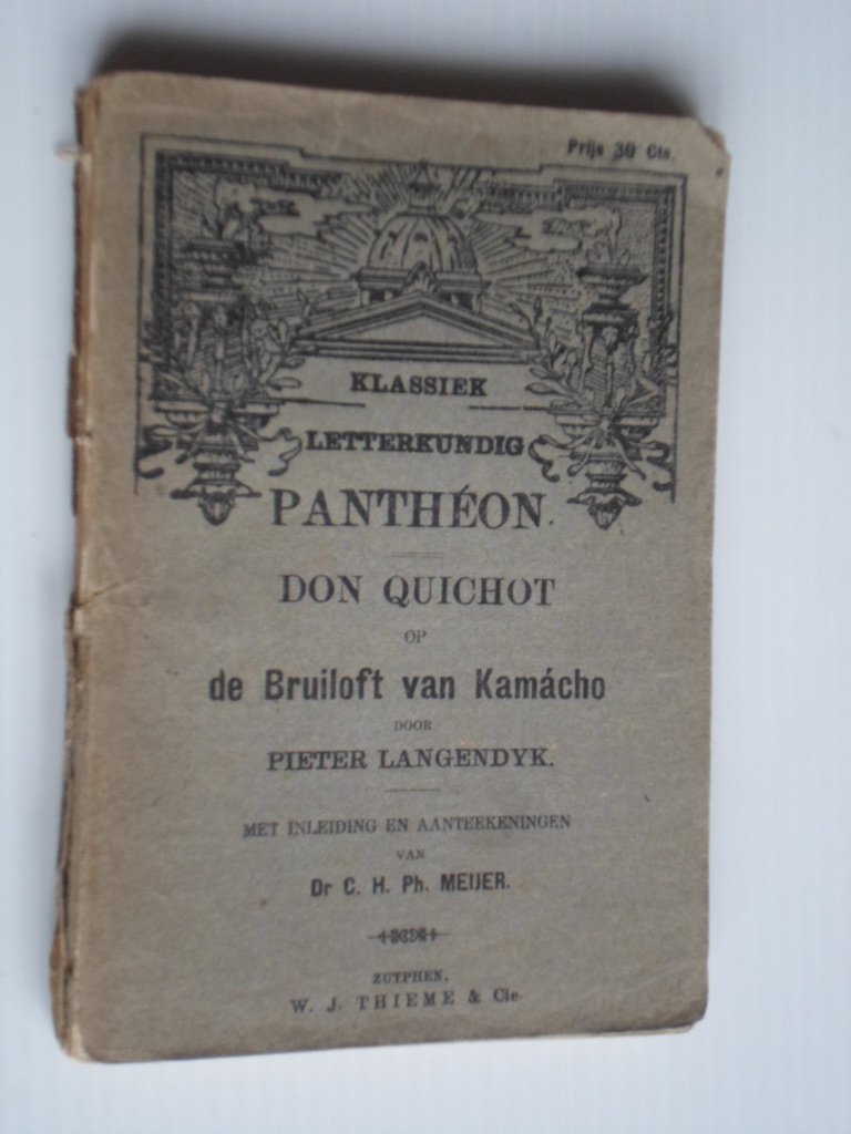 Langendijk, Pieter - Don Quichot of de Bruiloft van Kamacho, blijspel