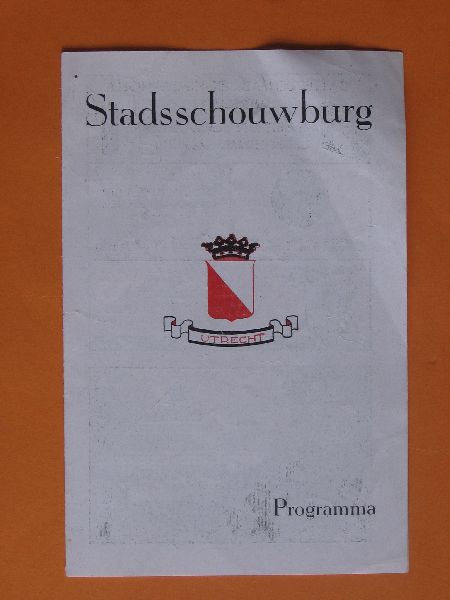 Folder - Programma Stadsschouwburg Utrecht