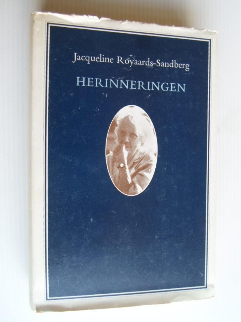 Royaards-Sandberg, Jacqueline - Herinneringen