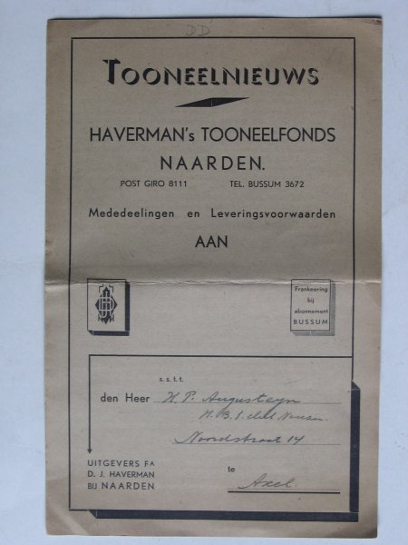 Folder - Toneelnieuws