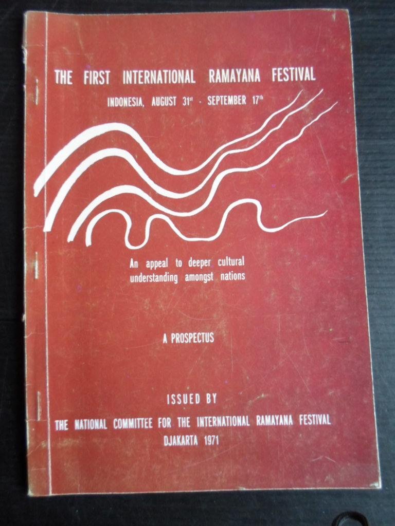  - The First Internatinal Ramayana Fesitival, Indonesia, A prospectus