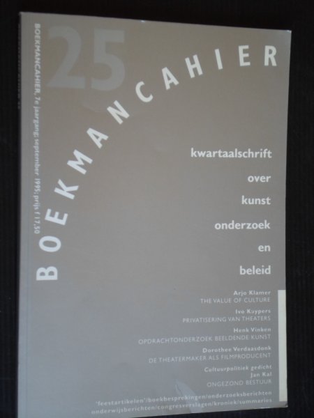  - Boekmancahier, Kwartaalschrift over kunst en onderzoek