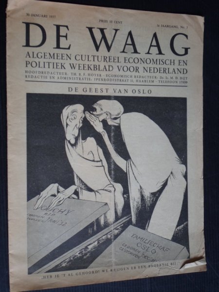  - De Waag, Algemeen Cultureel Economisch en Politiek Weekblad voor Nederland