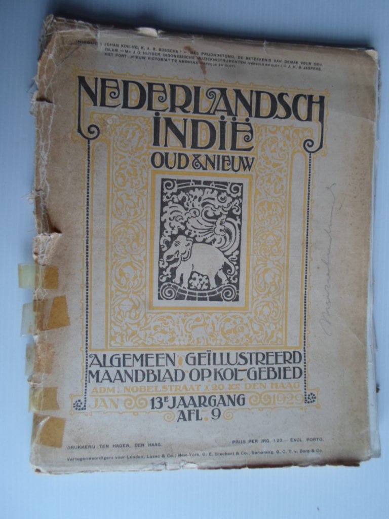  - Serie artikelen uit Nederlandsch Indie Oud & Nieuw over Indische muziekinstrumenten