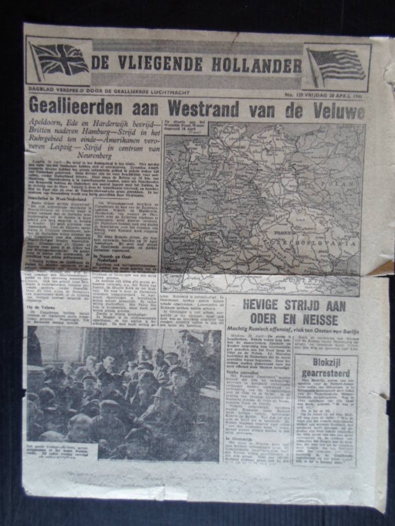 Oorlogskrant - Geallieerden aan de Westrand van de Veluwe