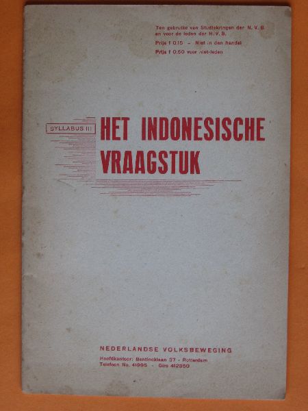  - Het Indonesische vraagstuk