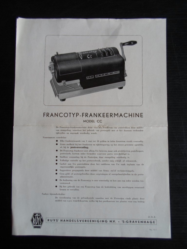 Folder - Francotyp-Frankeermachine