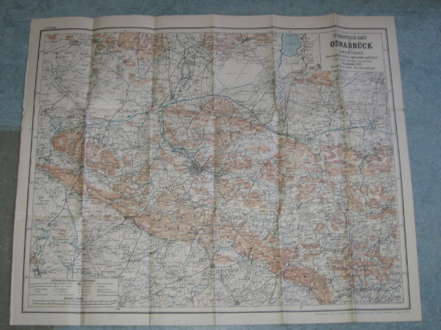  - Topographische Karte von Osnabrck