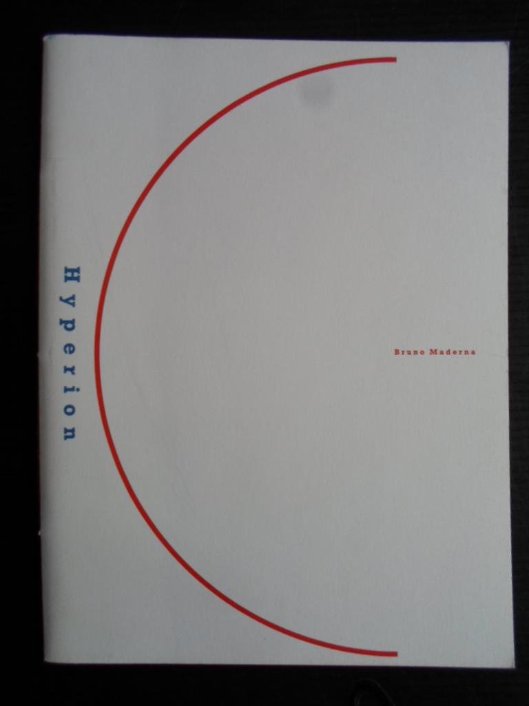 Maderna, Bruno - Hyperion, Libretto