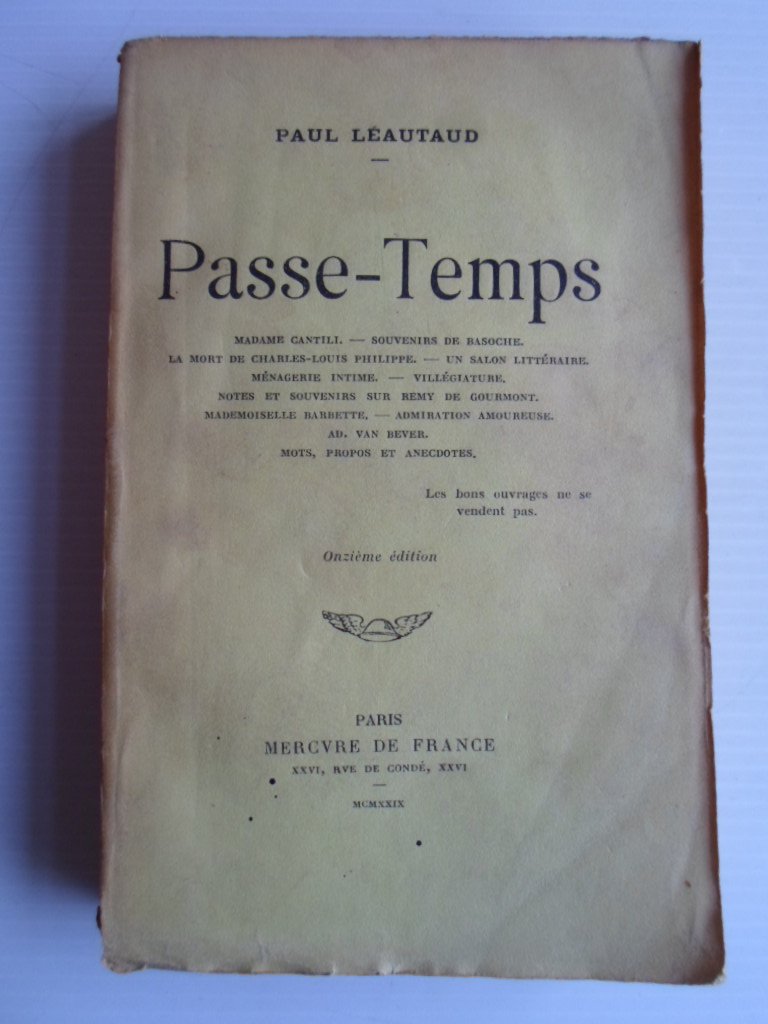 Lautaud, Paul - Passe-Temps