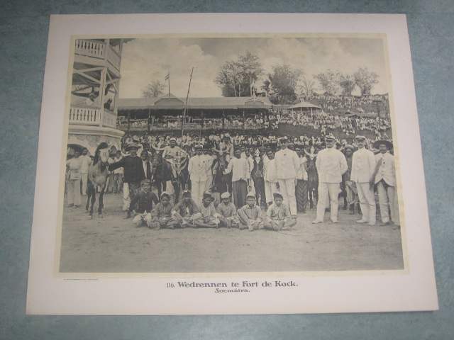 Demmeni, Jean, fotograaf - Schoolplaat 116, Wedrennen te Fort de Kock, Sumatra