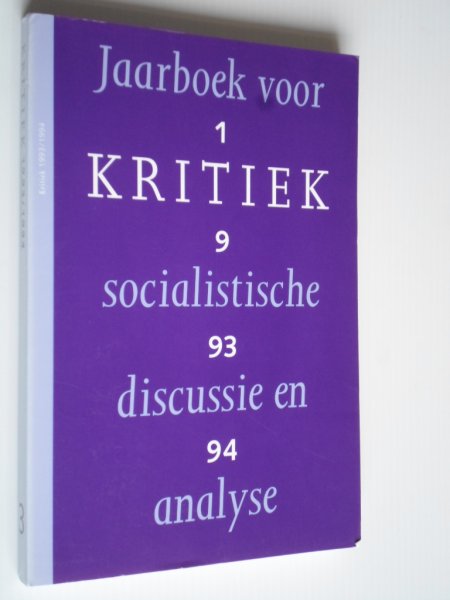  - Kritiek, Jaarboek voor socialistische discussie en analyse nr 3