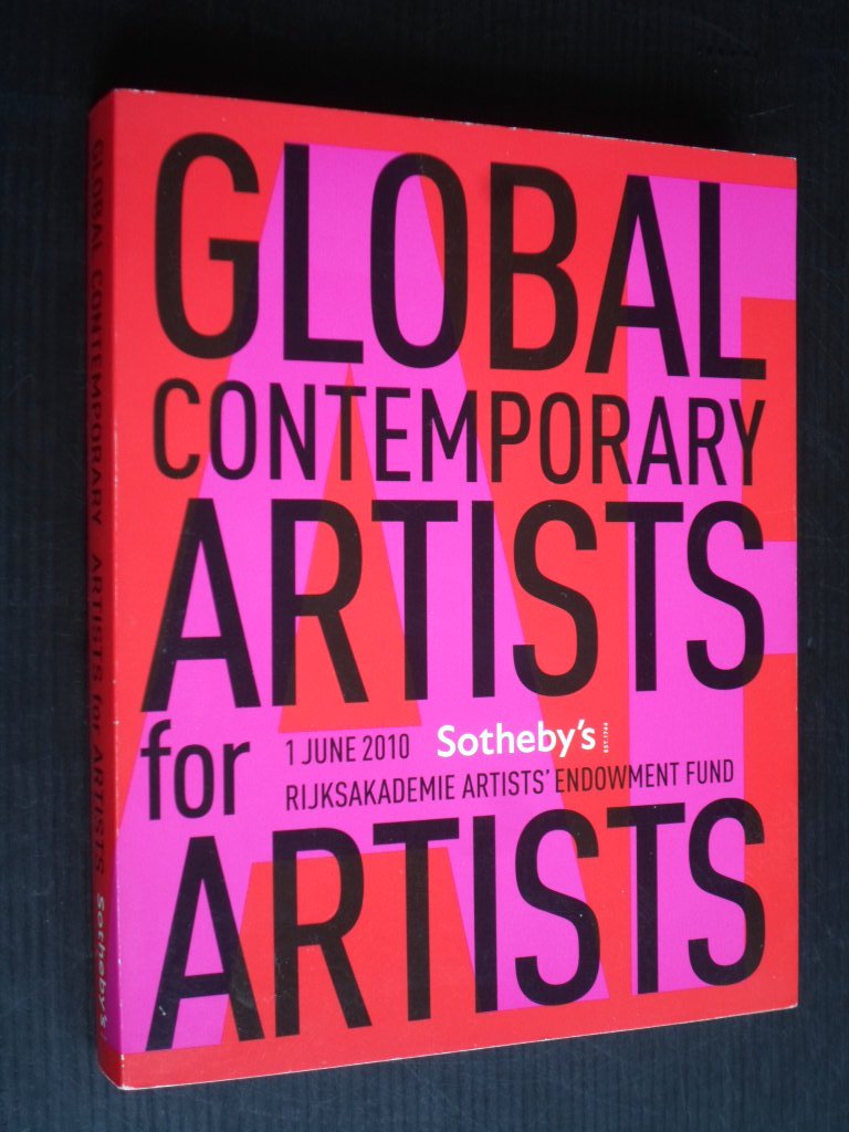 Catalogus Sotheby's - Global Contemporary Artists for Artists, Rijksakademie Artists Endowment Fund
