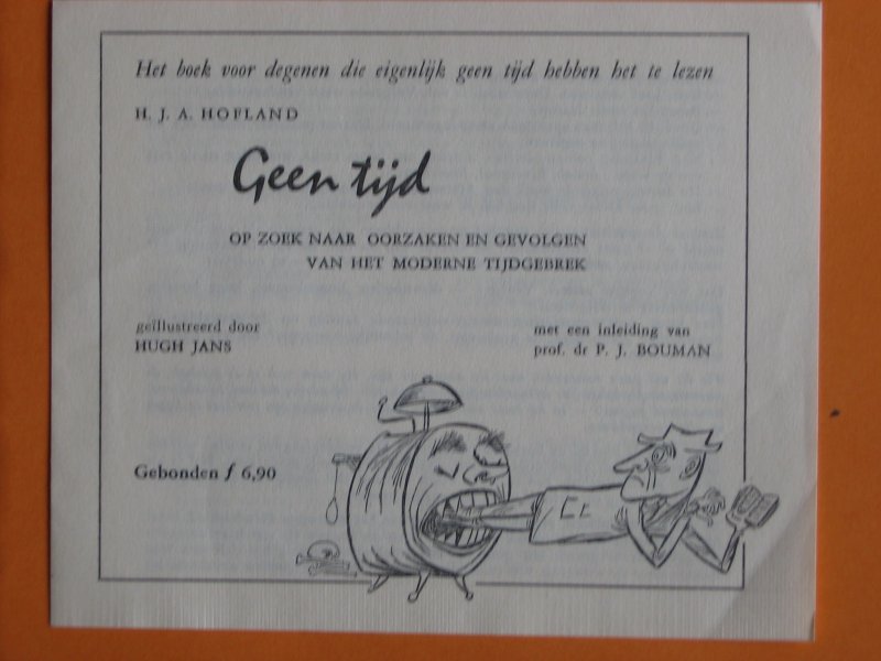 Boekfolder - Geen tijd