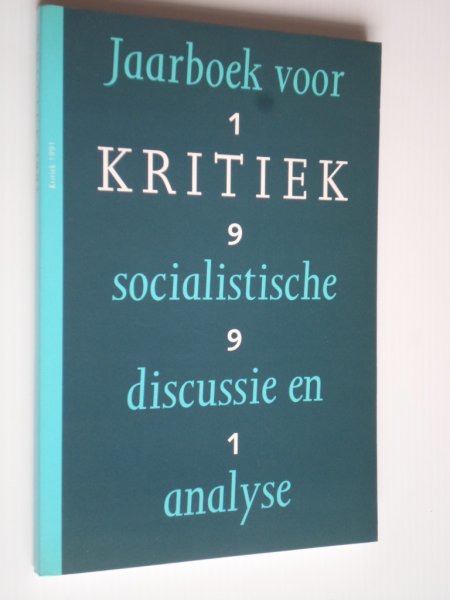  - Kritiek, Jaarboek voor socialistische discussie en analyse nr 1