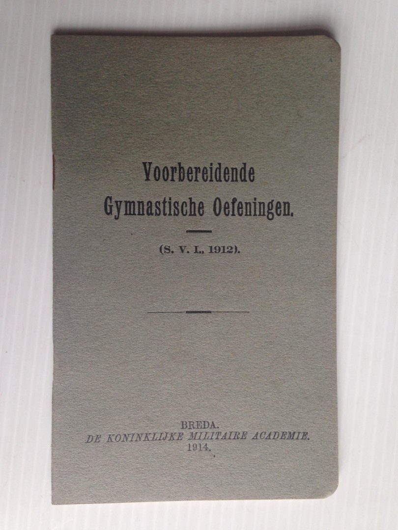  - Voorschrift Voorbereidende Gymnastische Oefeningen,