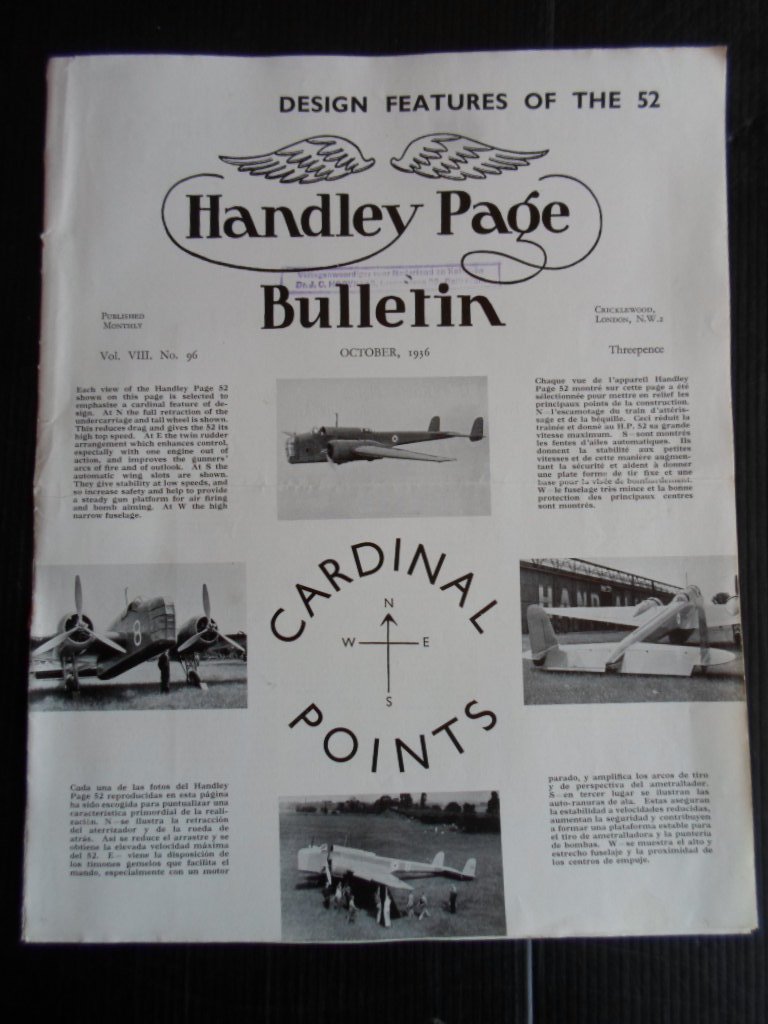  - Handley Page Bulletin