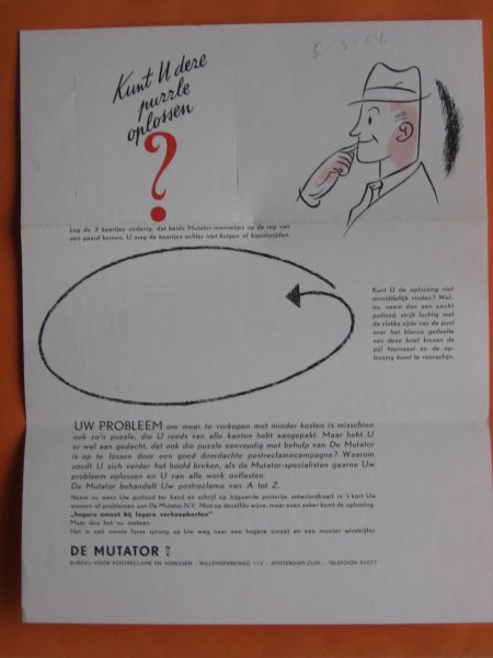 Folder - Bureau voor Postreclame