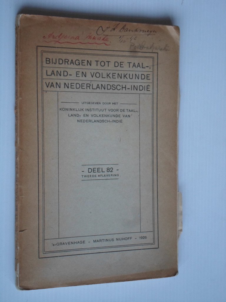Ng Poerbatjaraka, Dr.R. - Arjuna-Wiwaha, tekst & vertaling, Bijdrage tot de Taal-, Land- en Volkenkunde van Nederlandsch Indie nr 82, tweede aflevering
