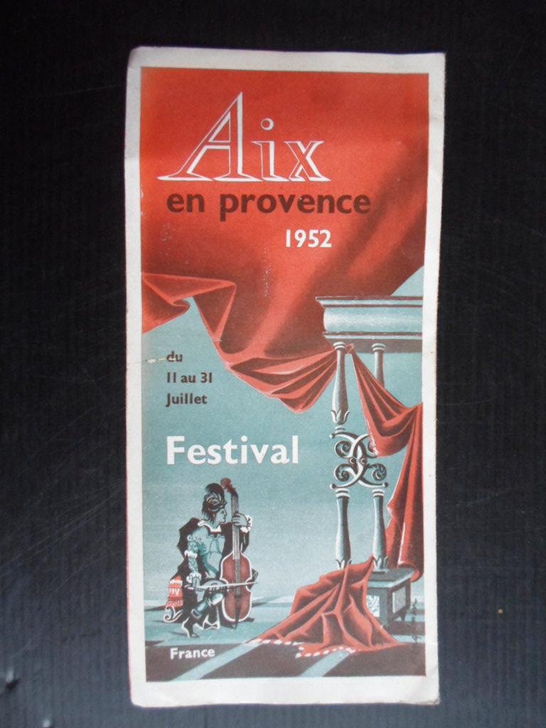 Folder - Festival Aix en Provence, Muziek